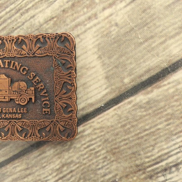 Keas Oil Treating Service Belt Buckle Palco KS - Picture 3 of 10